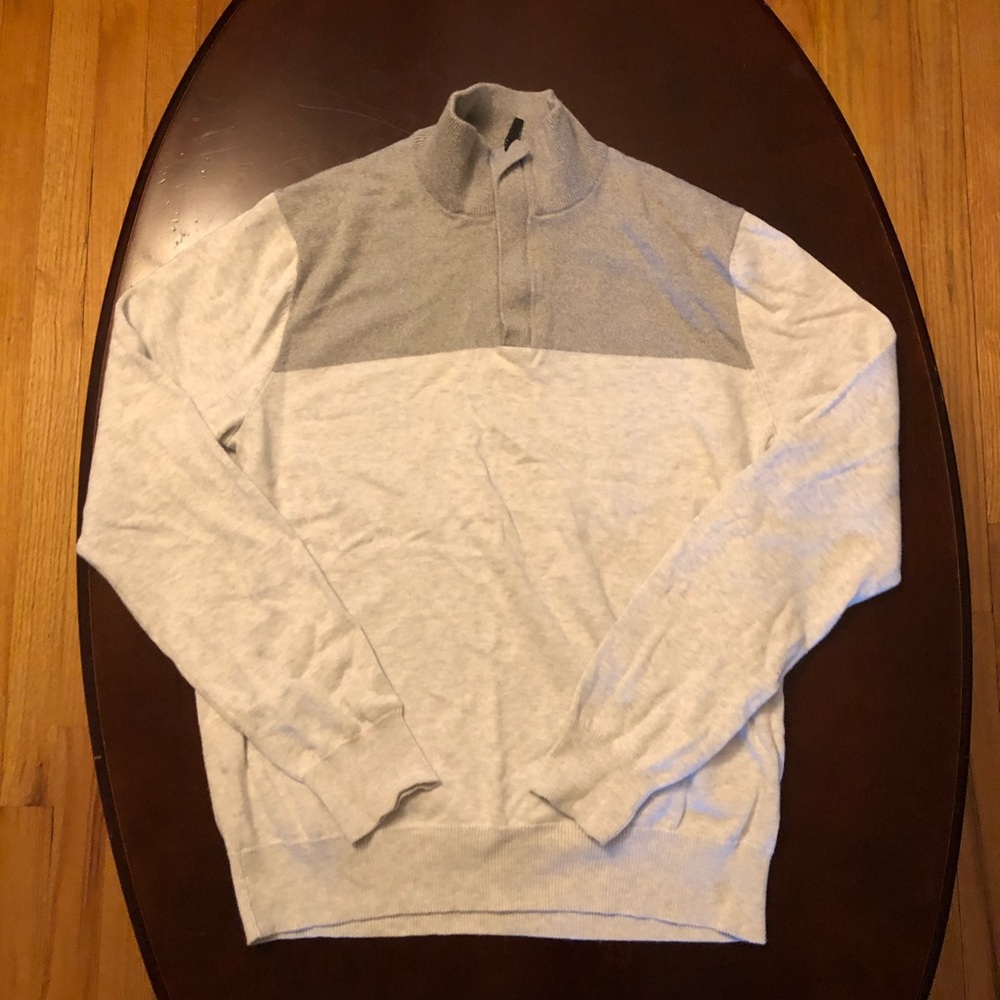 Men’s Cream Perry Ellis Turtle Neck Sweater Sz S